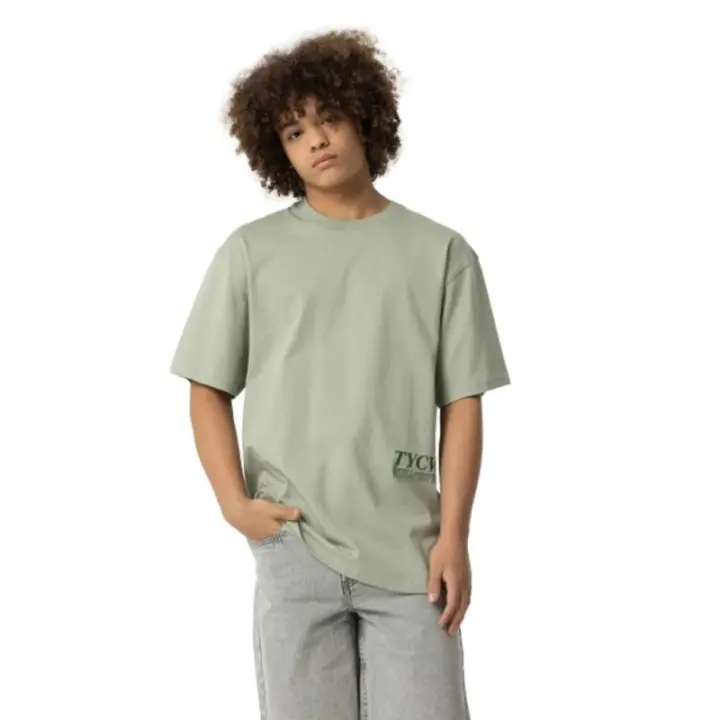 TIFFOSI - Camiseta para hombre de manga corta en color verde marca - Relaxed Fit - Print en espalda - 1