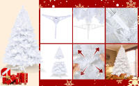 Árbol de Navidad Artificial Blanca, Árbol artificial navideño Economico, Árbol de Hoja PET, Árbol Navidad,  60cm 90cm 120cm 150cm 180cm 210cm Arbol barato Decoración Hogar, Jardin, Centro Comercial, Restaurante - details 7