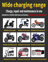 Cargador De Batería Para Coche Y Motocicleta 12V Inteligente Carga Rápida Con Pulso Y Mantenimiento Pantalla LED Moto Cargador De Batería - details 1