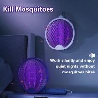 Asesino De Mosquitos Eléctrico Plegable 4en1 3000V Con Luz USB Recargable Trampa Para Insectos Para El Hogar - details 0