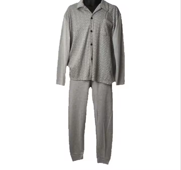 Conjunto de Pijama para Hombre con Diseño Abierto y Manga Larga ref.6032 - 1