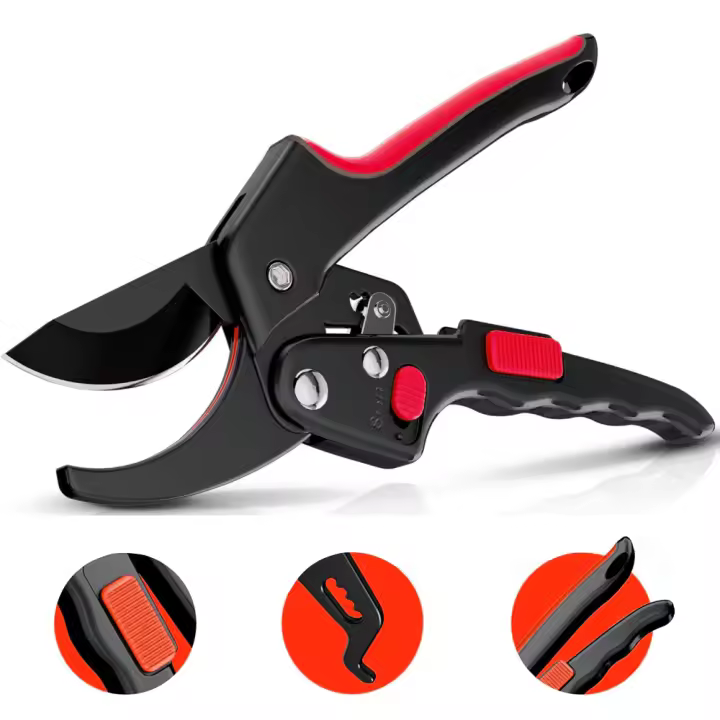 Tijeras De Jardín Premium Para Tareas De Jardinería 3 Veces Fáciler Rachet Hand Ideal Para Artritis O Manos Débiles Corte De Capacidad S - 1