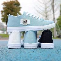 Zapatos Planos Blancos Casuales Para Mujer 2025 Primavera Nuevo Estilo Canvas Bajo-Troceado Deportivo Ligero Con Cordones - details 6