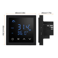 Termostato Inteligente 16A Para Calentamiento Por Piso Con Pantalla Táctil LED Control De Temperatura 85-265V Electrónico - details 4