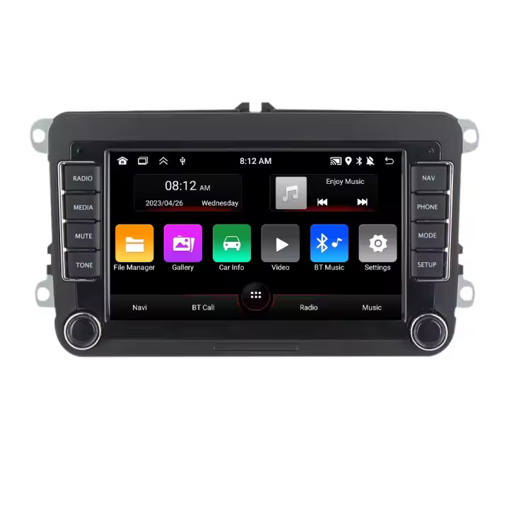Radio Para Coche Android 13 Para VW Volkswagen Golf 5 6 7 Jetta Polo Passat B6 B7 / Skoda Fabia Octavia Navegación GPS Reproductor Multimedia Con Touchscreen 2G RAM 32G ROM Soporte CarPlay Android Auto - 1