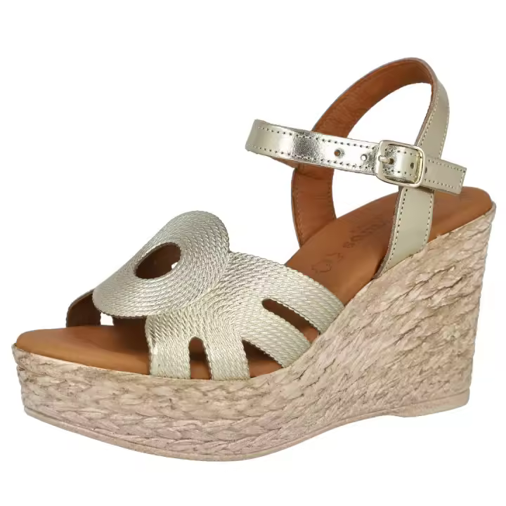 Shoes Cuñas Y Alpargatas marca L&R Shoes para mujer en color metalizado - 1