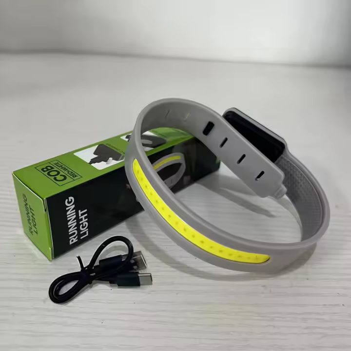 Luz De Correr Ultraligera COB Tipo-Cargando Pulsera Impermeable Y Resistente Al Sudor Luz De Advertencia Ligera Portátil Para Deportes Al Aire Libre - 1