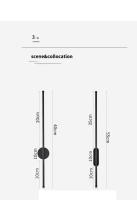 Luz De Pared Moderna LED Para Decoración De Habitaciones Y Salones Iluminación Simplicidad Para TV Y Electrodomésticos Material De Aluminio Certificación Incluida - details 14