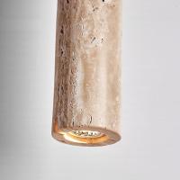 Lámpara Colgante De Piedra Amarilla Estilo Japonés Wabi-Sabi Para Dormitorio Y Restaurante Luz Creativa Retro Nórdica Instalación Por Cable - details 5
