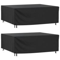 vidaXL Cubiertas de muebles jardín 2uds impermeable 420D en dimensiones 172x113x73 cm/140x70x90 cm/250x210x90 cm y más | almacenamiento funcional diseño moderno para baño dormitorio sala - details 3