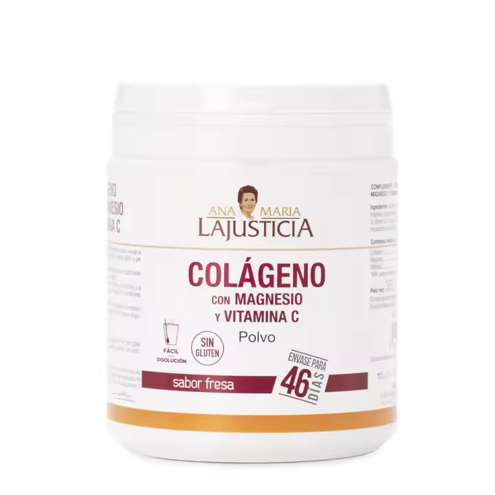 Ana maría la justicia colágeno con magnesio sabor fresa 350 gr - 1