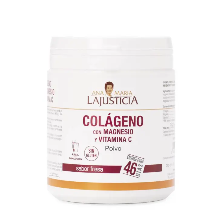 Ana maría la justicia colágeno con magnesio sabor fresa 350 gr - 1