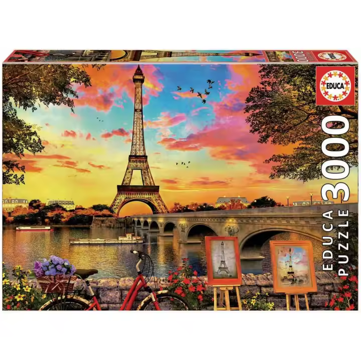 Educa Puzzle 3000 puesta de sol en Paris Medidas montado: 120 x 85 cm Educa - 1