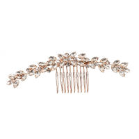 Peine Para El Cabello De Mujer Clásico Con Cristales Y Trenzado En Rotura De Rama De Bambú Para Estilizar El Cabello En Boda Y Accesorios De Moda - details 2