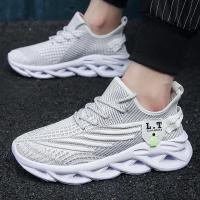 Zapatillas Deportivas YRZL Para Hombre Negras Transpirables Malla Antideslizantes Absorben Choques Casual Running Zapatos De Verano - details 5