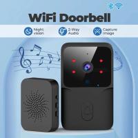 Cámara De Video WiFi Puerta Wireless HD Intercomunicador De Hogar Vídeo Portero Con Visor De Puerta Nocturna Visión Seguridad Cámara De Puerta - details 0
