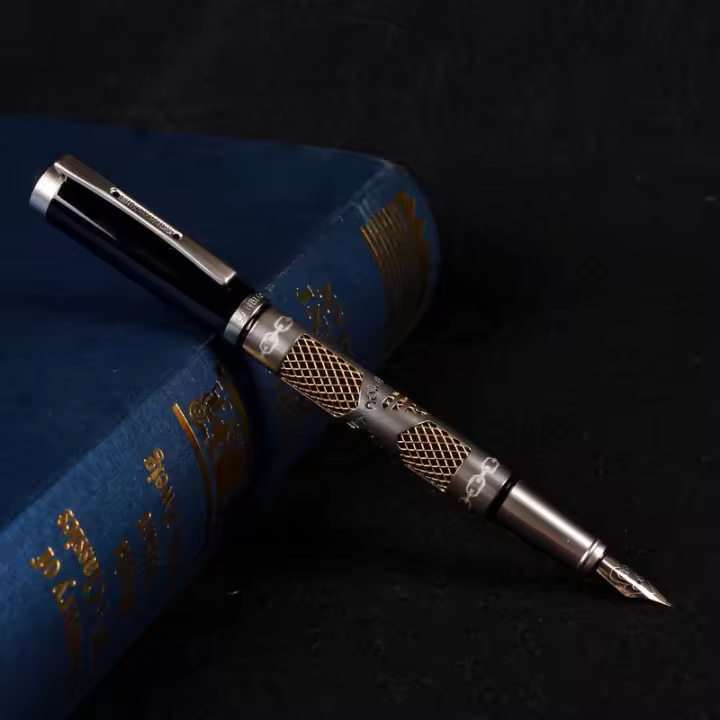 Set De Pluma Fuente Vintage Para Caligrafía Regalo Smooth Writing Metal Oficina Y Escuela Suministros En Caja - 1
