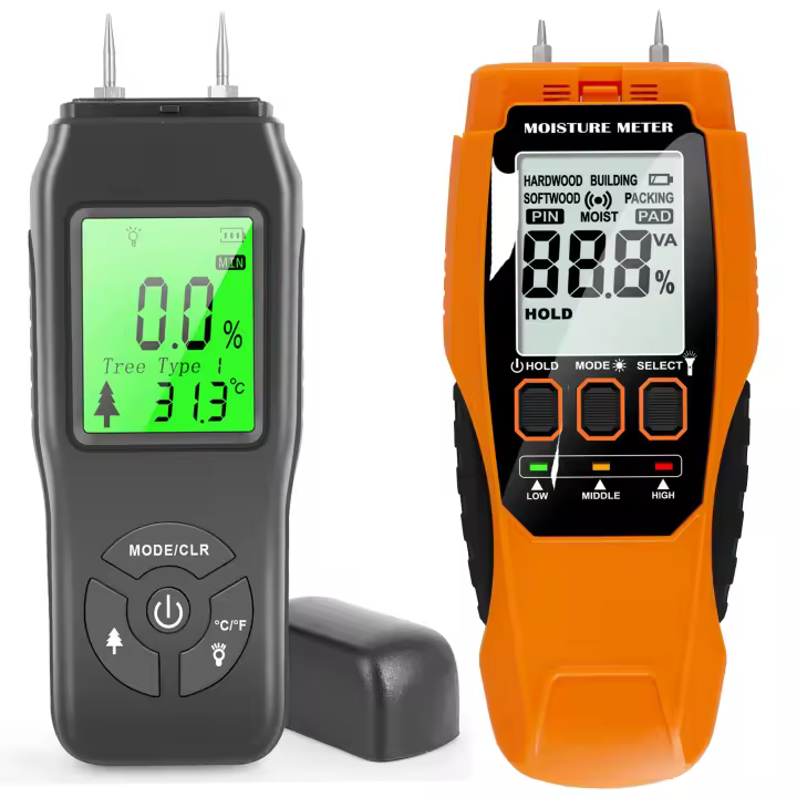 Medidor De Humedad Para Madera Digital Sin Pin EMT01 Profesional 0~99.9% Higrómetro De Madera Con Pantalla LCD Detector De Humedad - 1