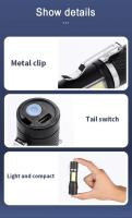 Mini Linterna EDC Super Brillante LED+COB Zoomable Recargable Por USB Para Camping Pesca Exterior Emergencia Con Luz De 300 Lumen - details 5