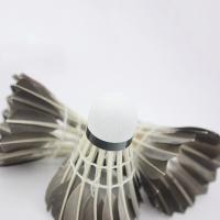 Pelota De Badminton Profesional Hecha De Pluma De Ganso Negra Para Entrenamiento Deporte Material De Cabeza Poliéster Esponjado - details 4