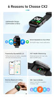 ¡Nuevo Lanzamiento! Reloj Inteligente Económico CX2 con Monitor de Frecuencia Cardíaca - details 0