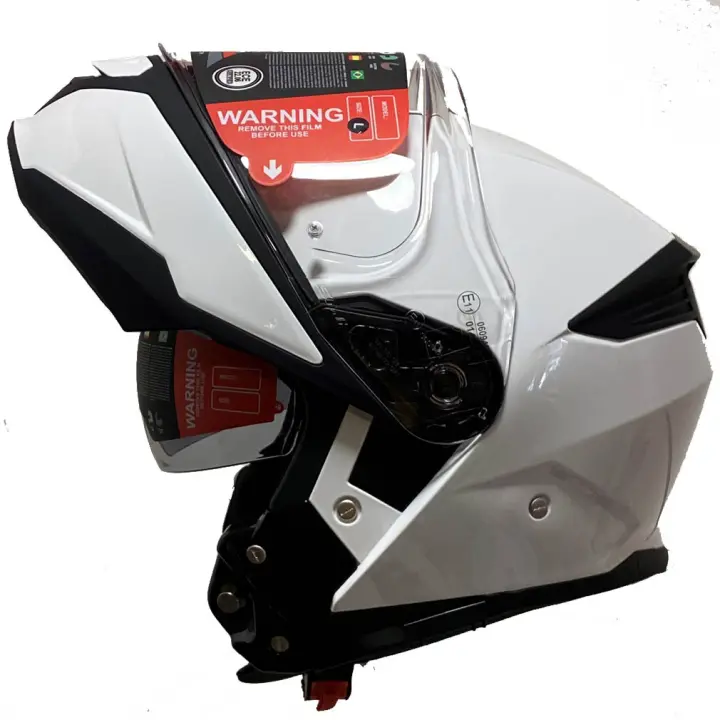 Casco de Moto Modular SMK Gullwing Solid Blanco - 1