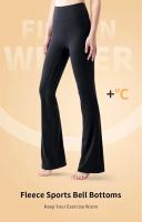Nuevos Pantalones De Yoga Para Otoño Y Invierno High Waist Térmicos De Pierna Ancha Para Correr Y Estilo Callejero Con Bolsillos Material Nylon Spandex - details 0