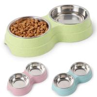Tazas De Alimentos Y Agua Para Mascotas Doble Acero Inoxidable Alimento Y Agua Para Perros Gatos Pupusas Accesorios Pequeños Para Perros - details 3