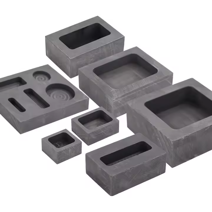 Molde De Ingotos De Grafita De Alta Pureza Para Fundición De Metal Gold Silver Copper Brass Aluminum Herramientas De Joyería - 1