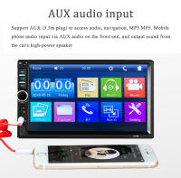Radio de coche Bluetooth 7 pulgadas 2DIN Pantalla táctil 12V reproductor MP5 Estéreo 7018B FM Radio con control remoto Cámara - details 0