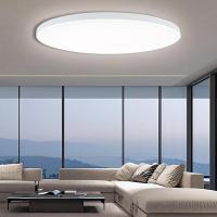 Lámpara de techo LED, diámetro de 30 cm, 24 W, lámpara de techo moderna, blanca simple, no regulable, para dormitorio, pasillo, sótano, balcón, baño, cocina. - details 1