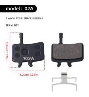 Pads De Freno De Disco Hidráulico VXM Para Bicicleta Semi-métalicos Código De Guía E9 DB ER MT6/4 Piezas De Bicicleta M8020/6100 MT200 - details 10
