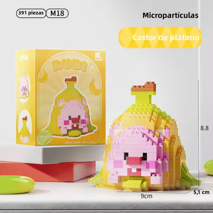 NLNM Bloques De Construcción De Ratón De Fruta Cartoon Juguete De Montaje Para Niños De 6 a 12 Años Partículas Pequeñas - 1
