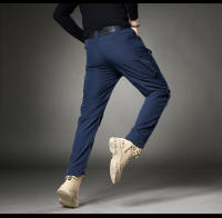 Pantalones Tácticos Caqui Para Hombre Con 4 Bolsillos Y Cintura Elástica Pantalones De Trabajo Militares Para Acampar Y Senderismo - details 16