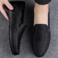 Zapatos Casuales Para Hombre De Cuero Legítimo Lujo Italiano Mocasines Hechos a Mano Transpirables Botines Slip-On Talla Grande - details 11