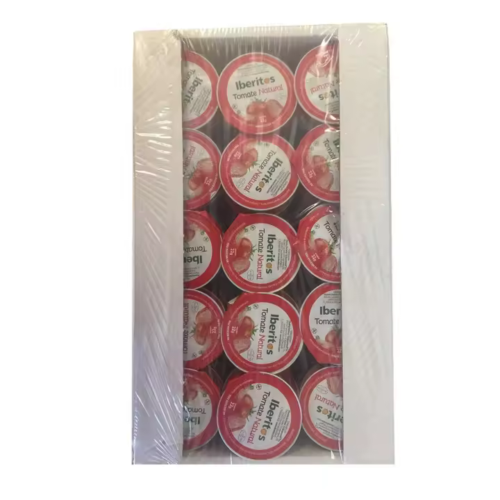 Iberitos. Pack 2 Bandejas de Tomate Natural Rallado. 90 monodosis de 22 Gramos - 1