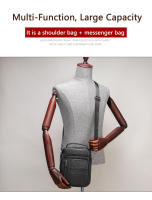 Bolso De Hombro Para Hombre WESTAL De Cuero Genuino Bolsa Mensajera Cruzada Para Tableta De 7.9 Pulgadas Y Móvil Bolsillo De Correa Estilo Vintage - details 2