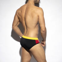 Bragas De Natación Para Hombre Briefs De Playa Deporte Acuático Estilo Sexy Con Palabras De La Bandera Y Copa Word Cup Material Poliéster Y Spandex - details 12