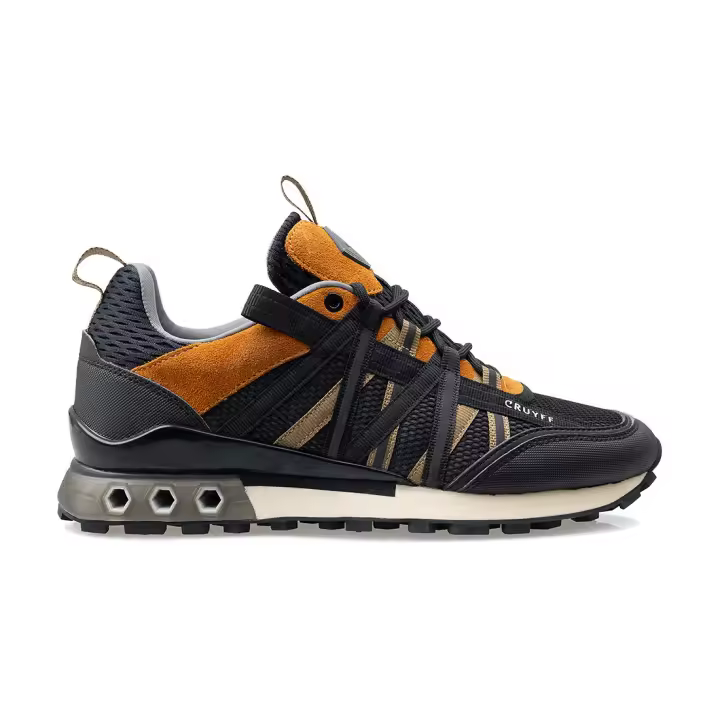 Cruyff Zapatillas Deportivas Hombre Modelo Fearia Hex-Tech CC243110-459 Black/Orange. - 1