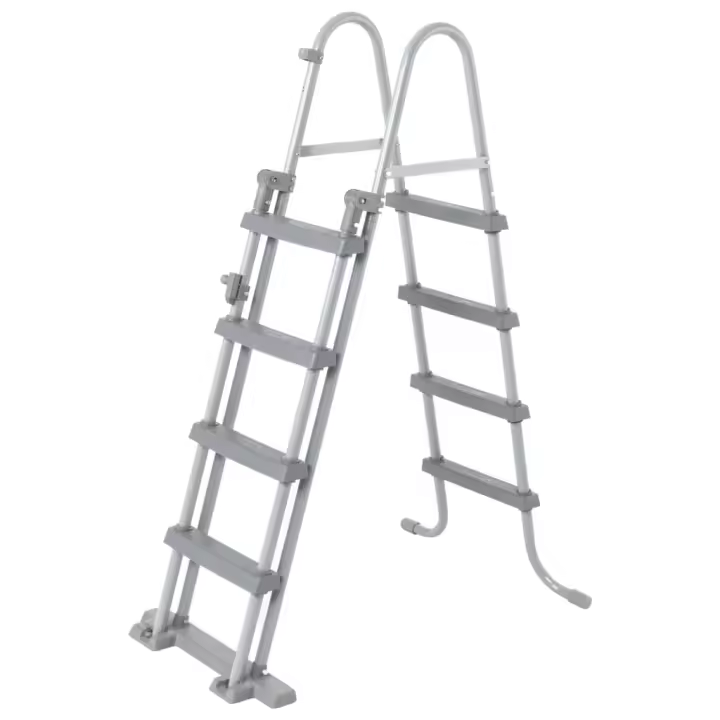 Bestway Escalera para Piscina Elevada Seguridad Accesorio Dimensiones 84 cm (2 Peldaños), 122 cm (4 Peldaños) - 1