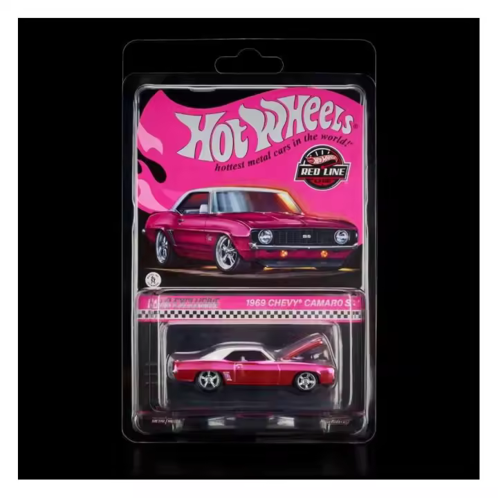 Hot Wheels RLC 1969 Chevy Camaro SS Rosa - 1