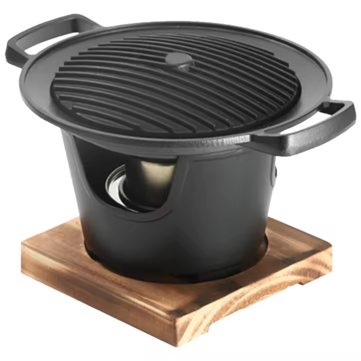 Estufa De Alcohol Japonesa Portátil Para Barbacoa Mini Estufa De Barbacoa Hibachi Para Camping Y Picnic Material De Aluminio Color Como En La Imagen - 1