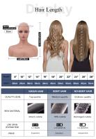 Extensiones De Cabello Humano 100% Remy Ash Gris Marrón 12 Pulgadas Recto Con Base De Encaje Para Mujeres Piezas De Cabello - details 16