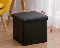 LILI HOME Puff Ottoman PVC Negro - Diseño Elegante y Funcional 📏 Dimensiones de los Puffs: 📌 Puff Grande: 76 x 38 x 38 cm 📌 Puffs Pequeños: 38 x 38 x 38 cm. Su acabado en PVC negro le da un toque moderno y sofisticado, mientras q - details 1