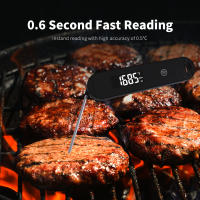 Termómetro Digital De Carne DT-127 Con Probes Plegables Y Recargables IPX5 Impermeable Para BBQ Y Freír Profundo Herramienta De Cocina - details 5