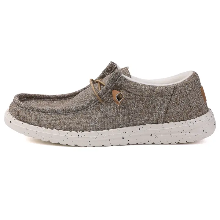 Mocasines sin cordones para mujer Zapatos casuales - Zapatos náuticos para hombre Zapatos de lona ligeros con suela suave y cómodos para caminar - 1