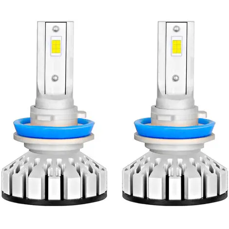 Lámparas de faros LED H11 H8 H9 HB2 9003 6000K 8000LM Kit de luz de conversión todo en uno para maletero de automóvil SUV - H11 H8 H9 - 1