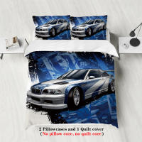 Juego De Cama Deportiva 3 Piezas Con Estampado De Carreras Incluye Funda De Edredón Y 2 Almohadillas No Rellenas Skin-friendly Transpirable Antipelusa - details 1
