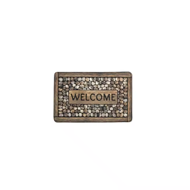 Nueva Alfombra De Piso De Poliéster Con Patrón De Callejuela No Eslipiente Y Impermeable Adecuada Para Entrada Camping Hotel - 1