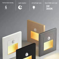 Detector De Movimiento PIR Sensor LED Para Escaleras Inducción Infrarroja Luz Humano Bajo Techo Decoración Dormitorio - details 10